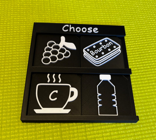 2x2 Choose Board for Tactile Tiles | Choice Board for SEND, AAC & VI