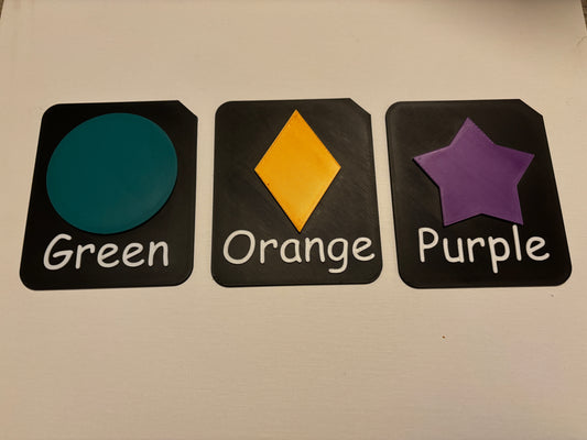 Shape & Colour Learning Tiles 9cm