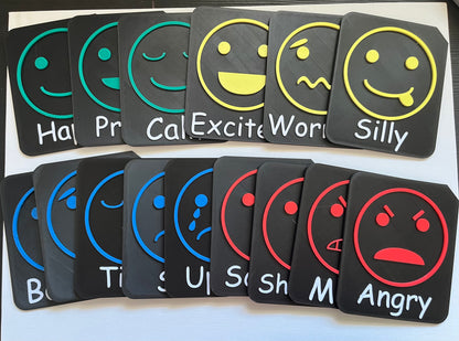 Calm corner tactile tile set in use showing regulation symbols for autism and SEND support