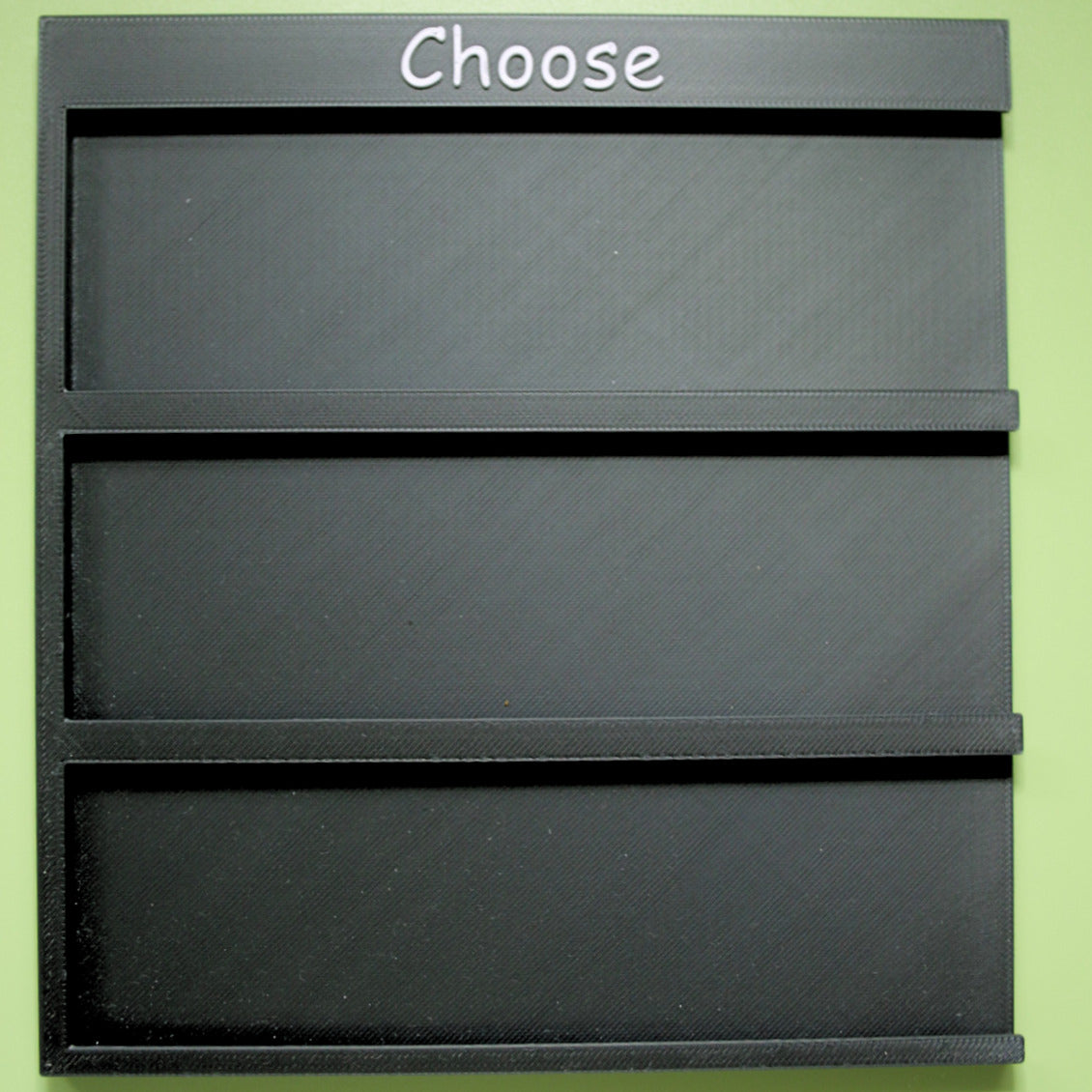 3x3 Choose Board for tactile tiles showing nine slots for SEND AAC and VI communication support