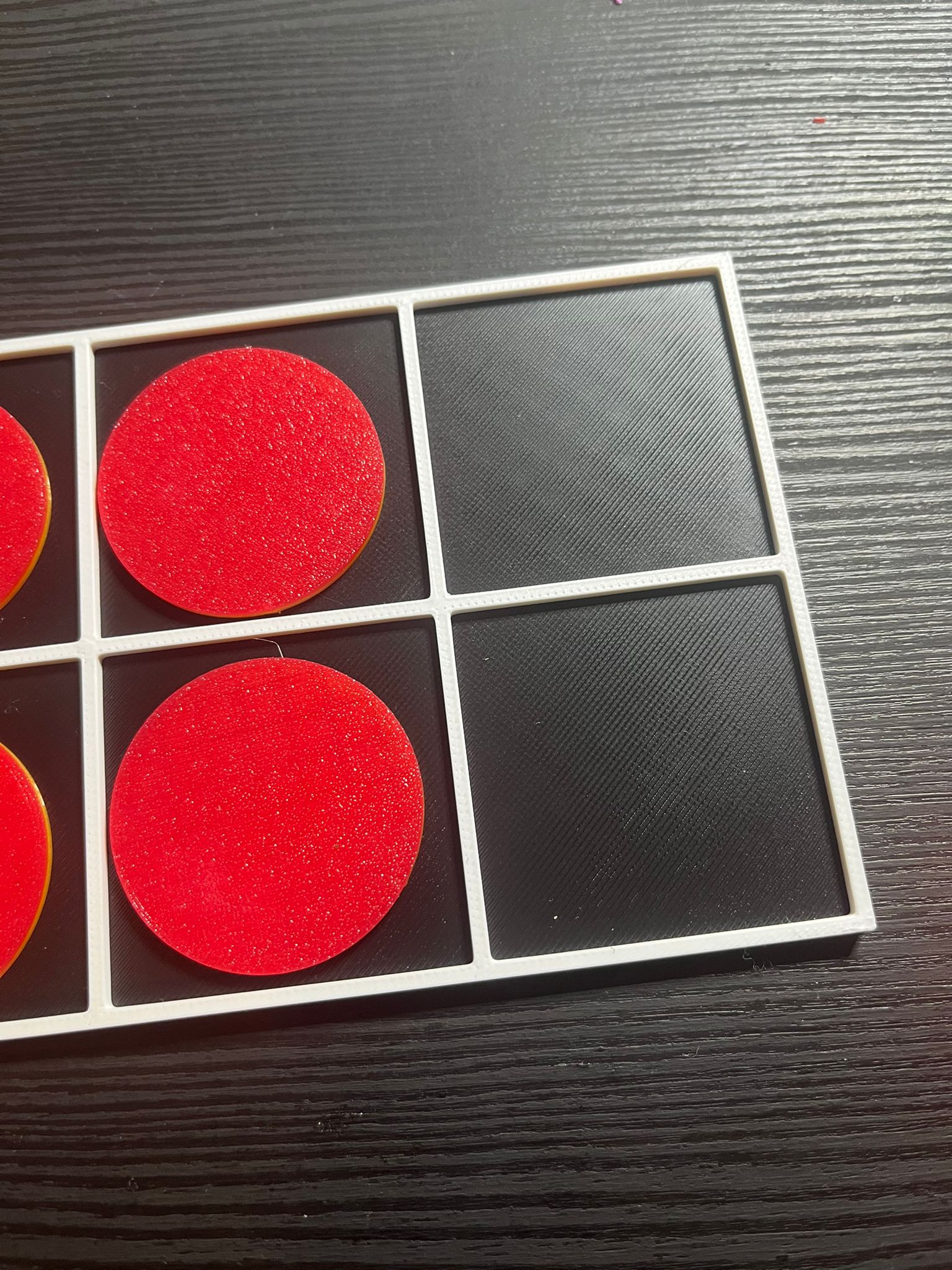 Tactile ten frame showing full grid for counting to ten for SEND and VI learners