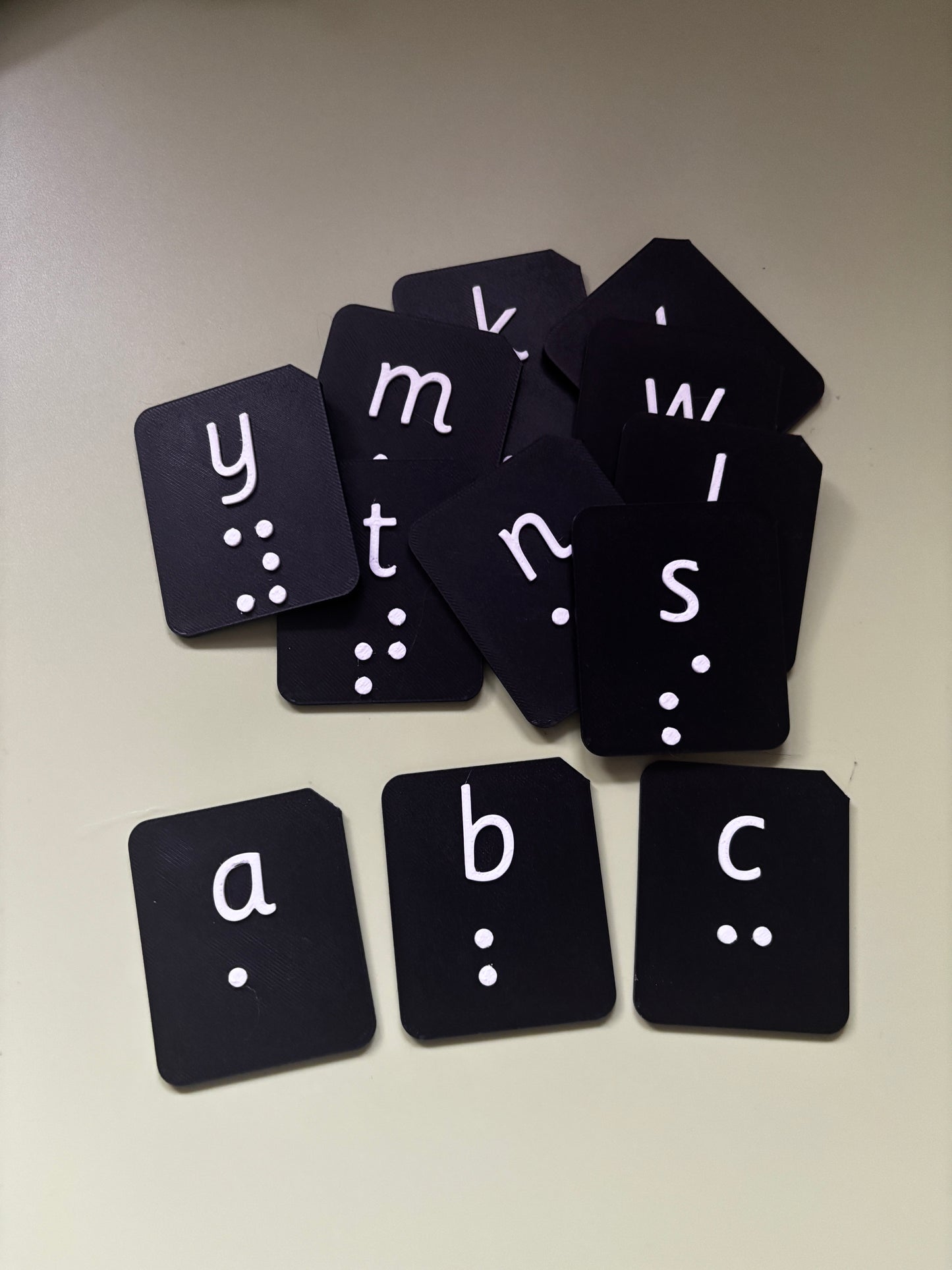 Braille Alphabet Tactile Tiles | Lowercase a–z Set of 26 for VI, SEND & Literacy