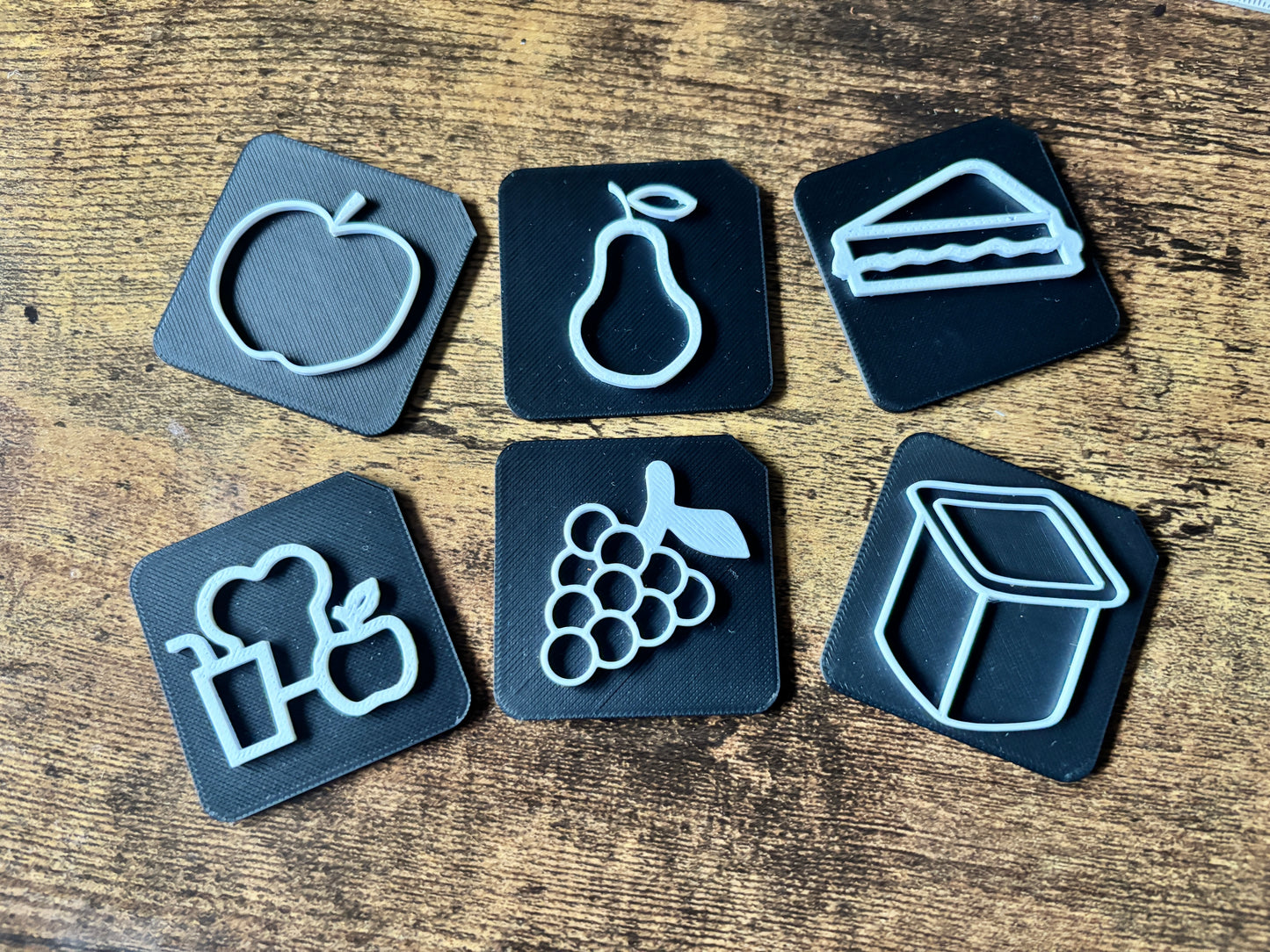 Mealtime Choice Support Set | Tactile Food & Routine Pack for SEND, Autism & VI