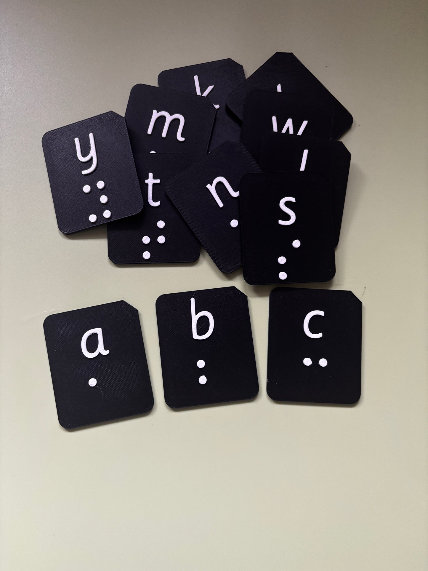 Braille Alphabet Tactile Tiles | Lowercase a–z Set of 26 for VI, SEND & Literacy