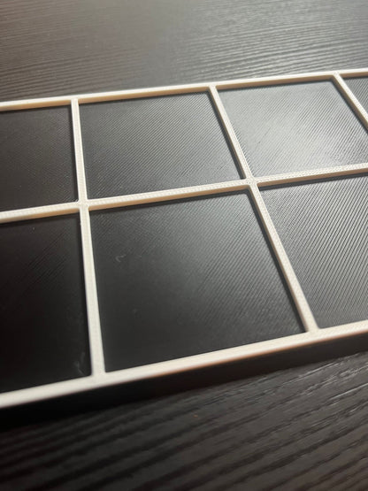 Tactile ten frame set showing multiple frames for group maths activities for VI and SEND
