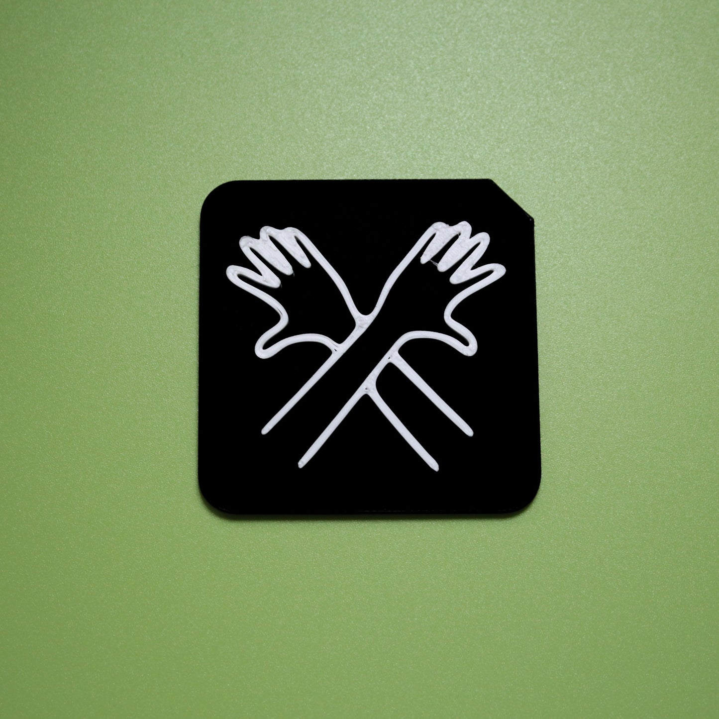 Finished tactile tile symbol for SEND routine and transition communication support