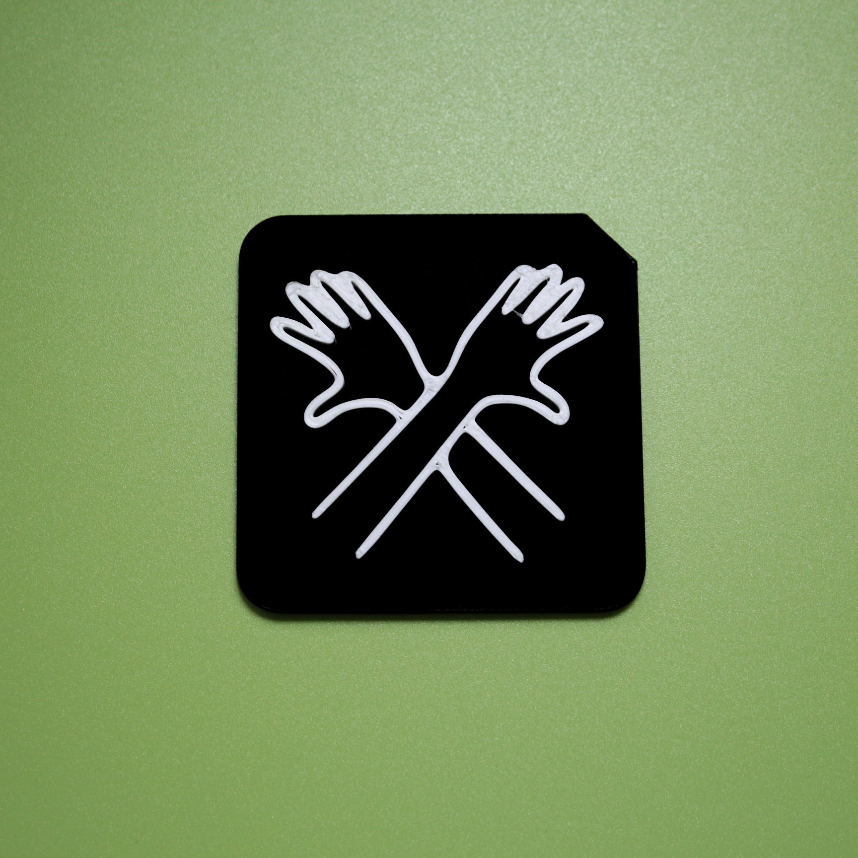 Finished tactile tile symbol for SEND routine and transition communication support