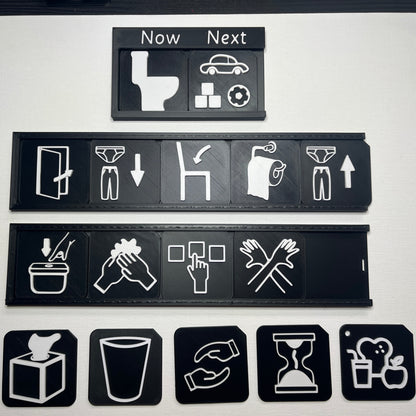 Toilet Training Support Pack | Tactile Routine Tiles & Boards for SEND, Autism & VI