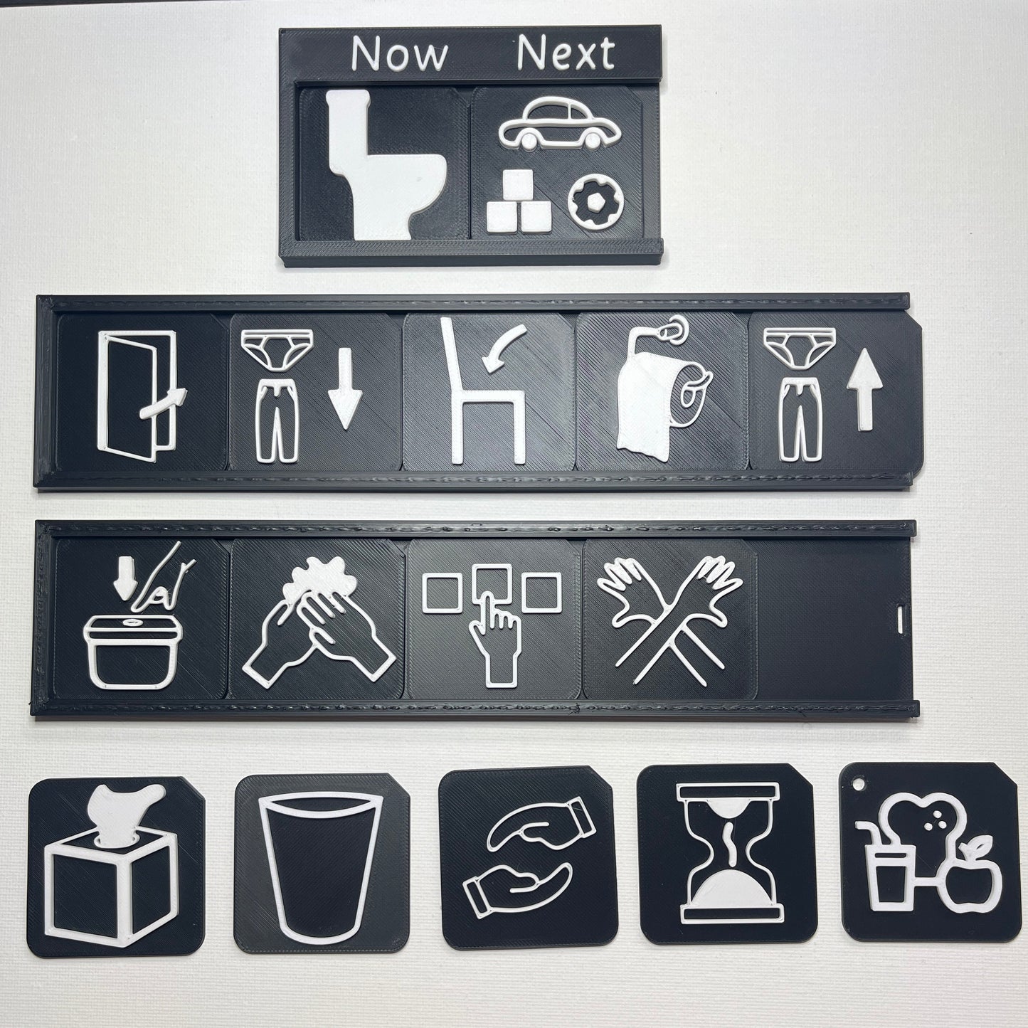 Toilet Training Support Pack | Tactile Routine Tiles & Boards for SEND, Autism & VI