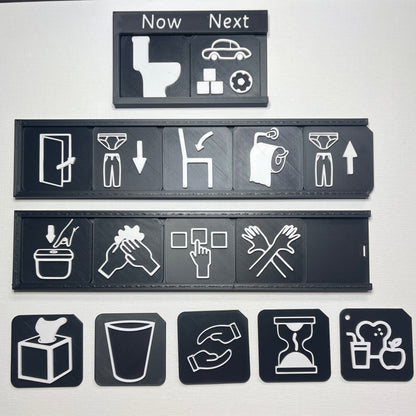 Toilet Training Support Pack | Tactile Routine Tiles & Boards for SEND, Autism & VI