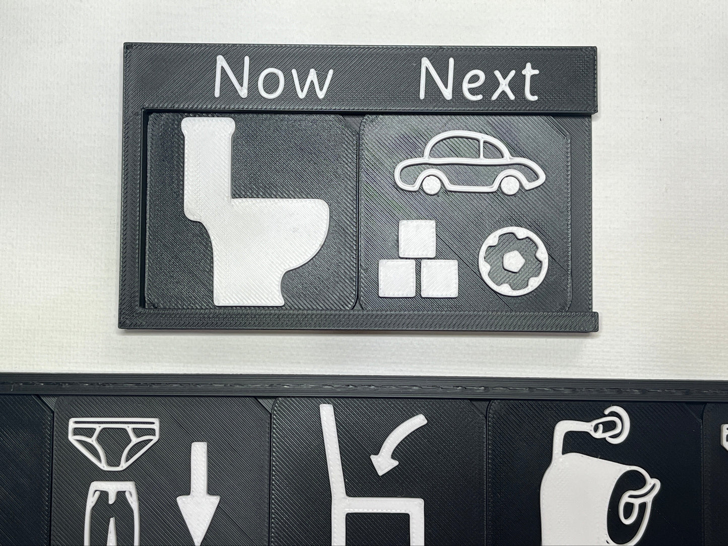 Toilet Training Support Pack | Tactile Routine Tiles & Boards for SEND, Autism & VI