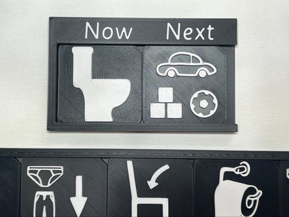 Toilet Training Support Pack | Tactile Routine Tiles & Boards for SEND, Autism & VI