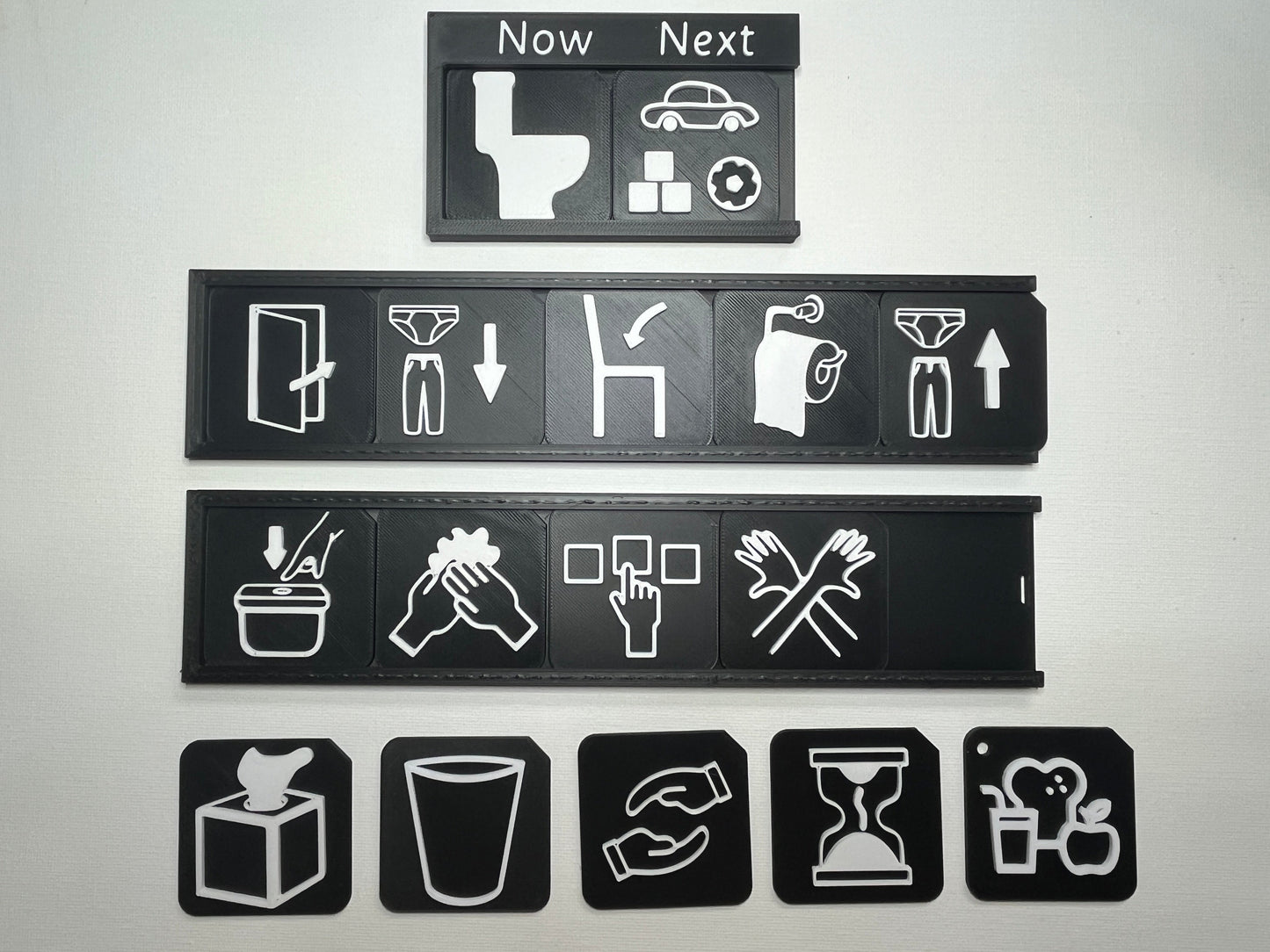 Toilet Training Support Pack | Tactile Routine Tiles & Boards for SEND, Autism & VI