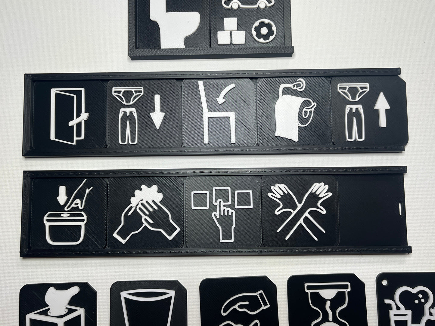 Toilet Training Support Pack | Tactile Routine Tiles & Boards for SEND, Autism & VI
