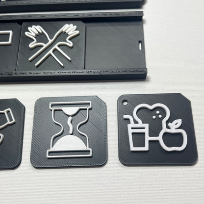 Toilet Training Support Pack | Tactile Routine Tiles & Boards for SEND, Autism & VI