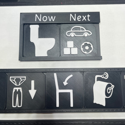 Toilet Training Support Pack | Tactile Routine Tiles & Boards for SEND, Autism & VI