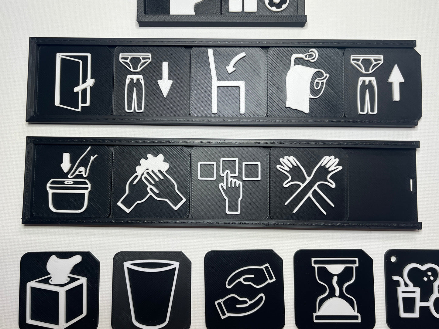 Toilet Training Support Pack | Tactile Routine Tiles & Boards for SEND, Autism & VI