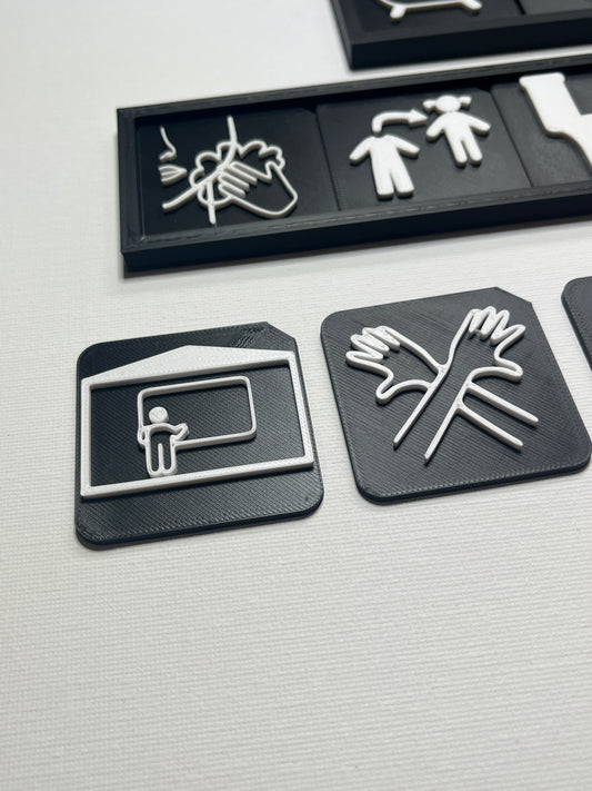 Home Routine Independence Set | Tactile Daily Routine Pack for SEND, Autism & VI