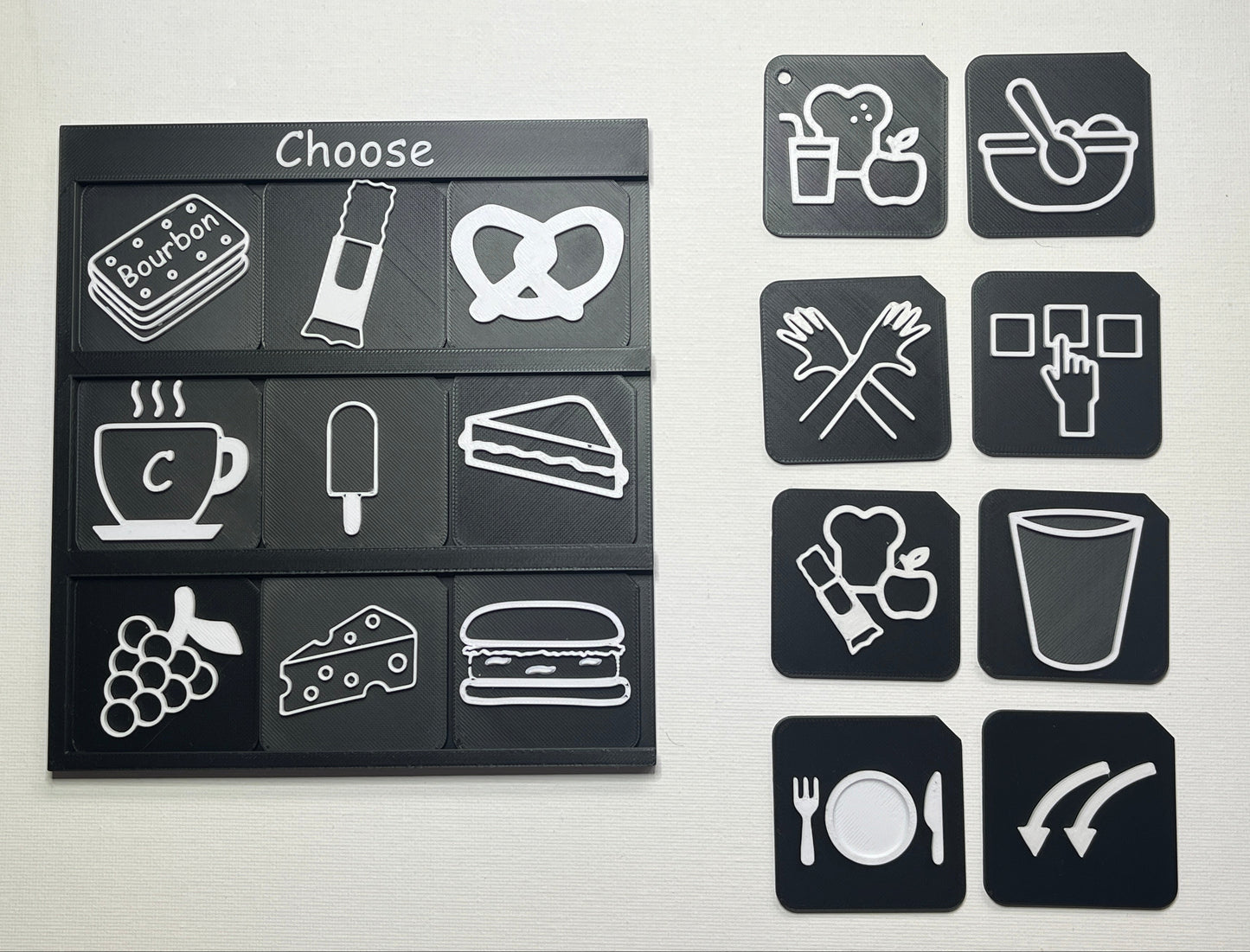 Mealtime Choice Support Set | Tactile Food & Routine Pack for SEND, Autism & VI