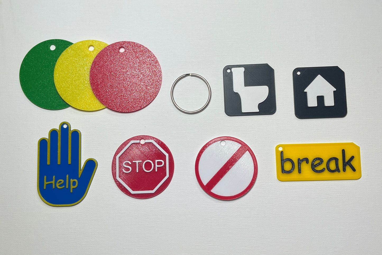 SEND ASD Lanyards Support Set | Portable Visual & Tactile Prompt Kit