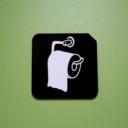 Toilet roll tactile tile for SEND toilet training hygiene routine support