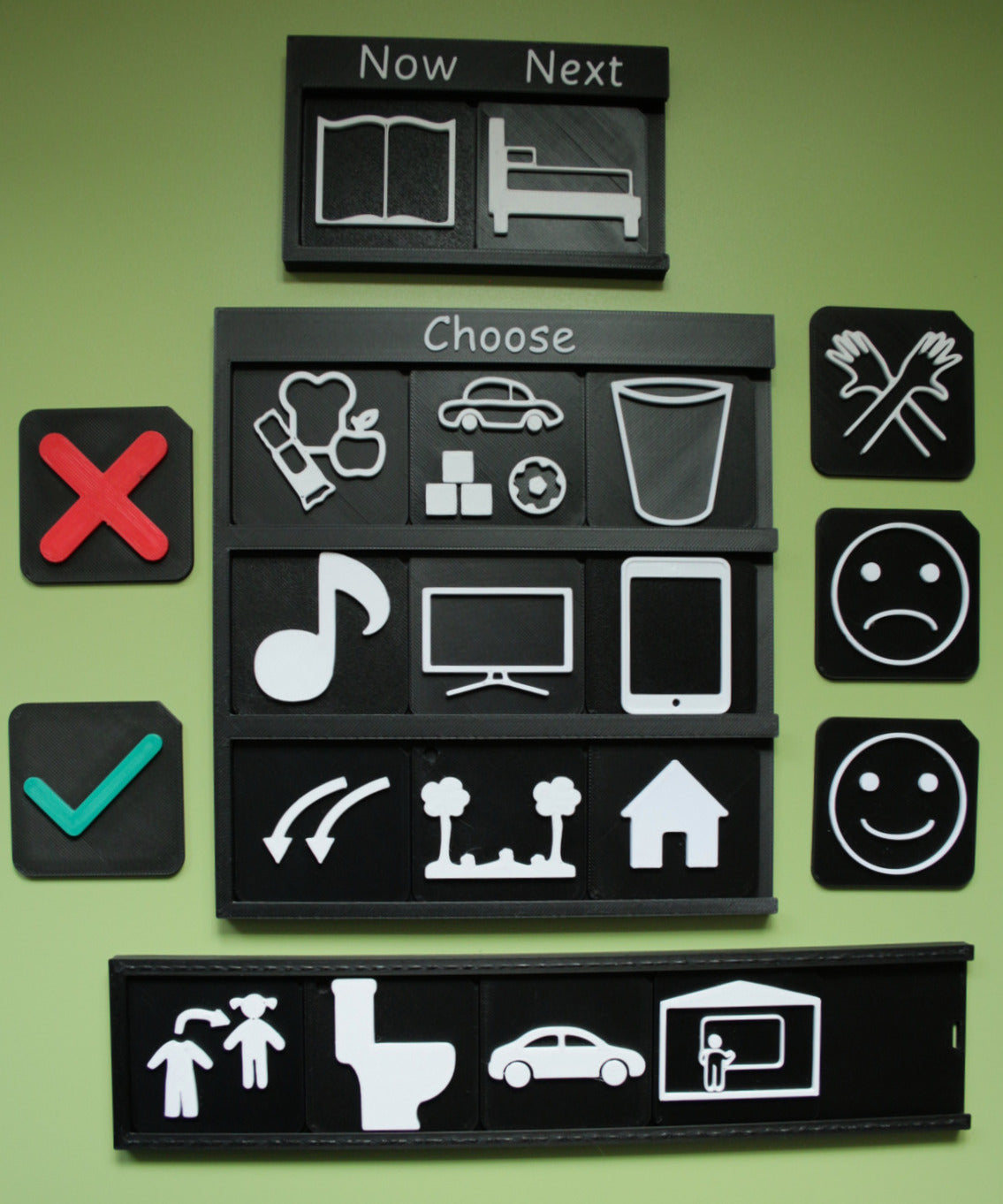 Full Parent Starter Pack showing tactile tiles boards and storage bag for home SEND autism and VI communication support