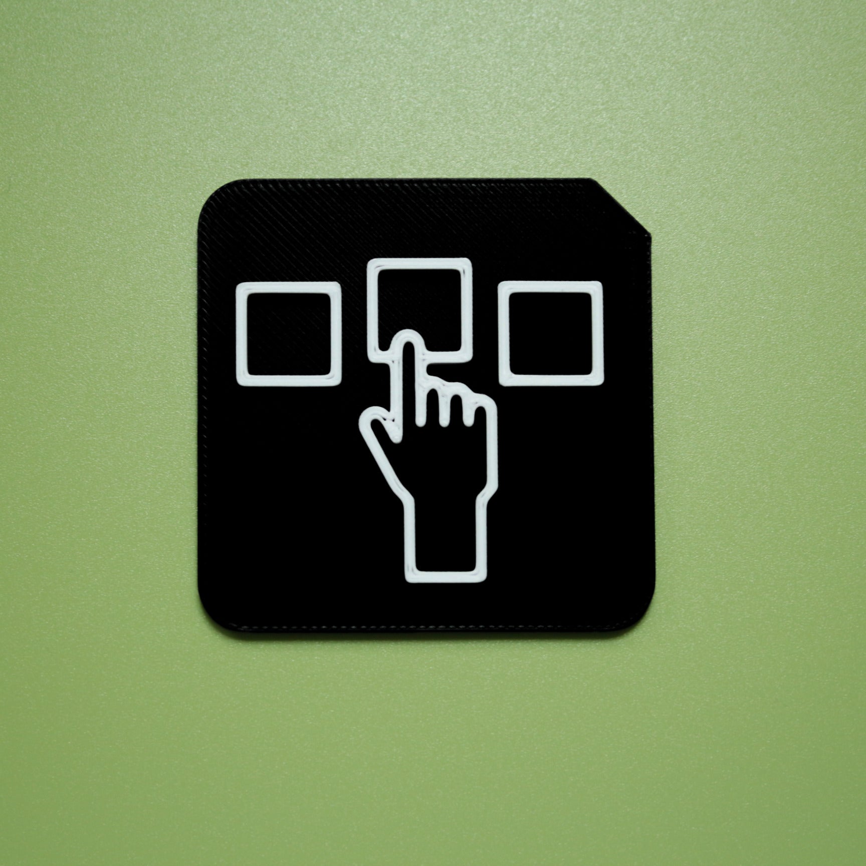 Choose tactile tile symbol for AAC and SEND independent choice making support