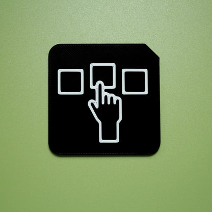 Choose tactile tile symbol for AAC and SEND independent choice making support