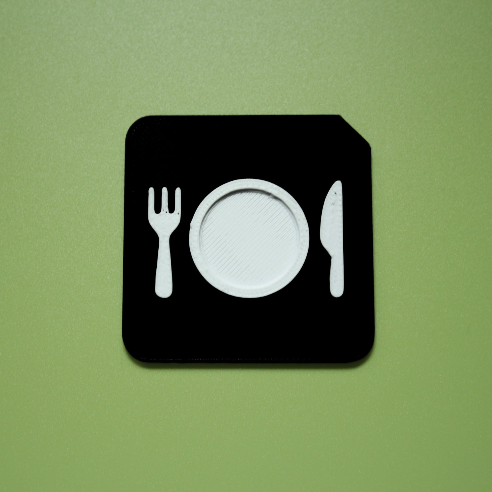 3D printed dinner tactile tile for SEND mealtime routine and food choice communication