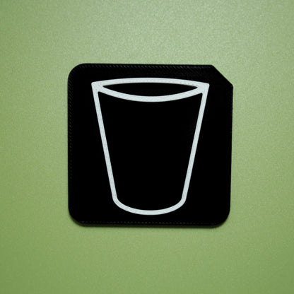 3D printed drink tactile tile for SEND and AAC communication at mealtimes