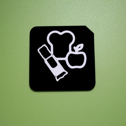 Food tactile tile symbol showing reward motivation support for SEND learners