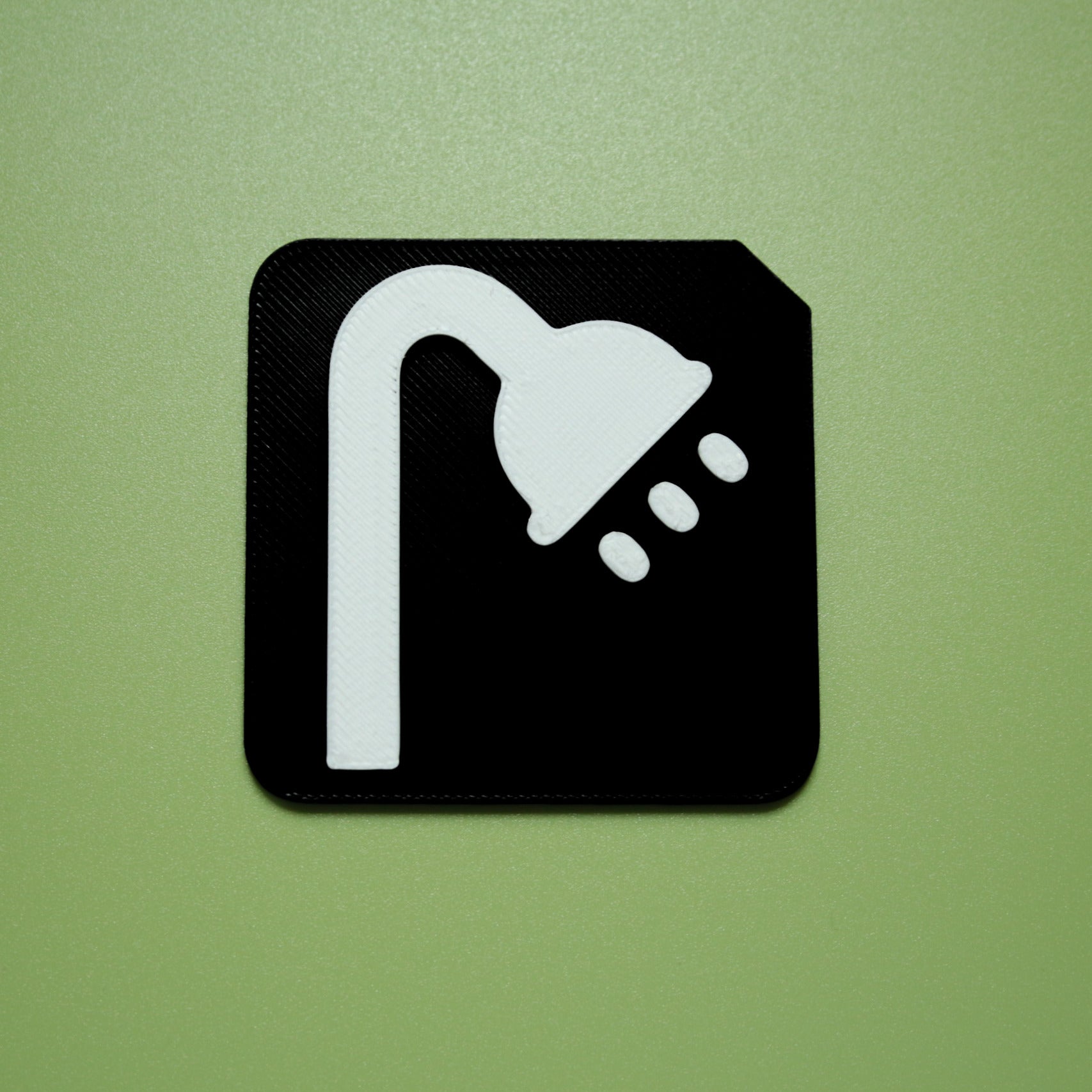 Shower tactile tile for SEND home routine and autism daily living independence