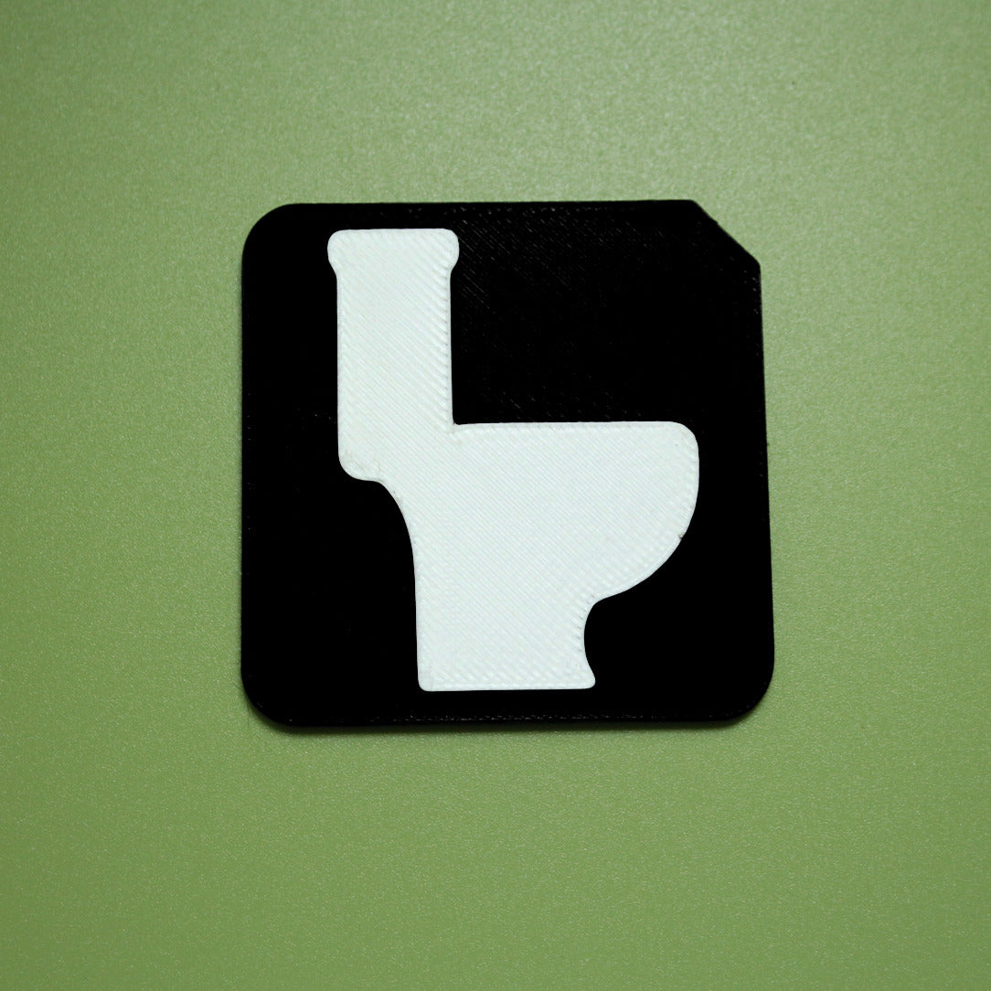 Toilet tactile tile symbol for SEND daily routine and toilet training support
