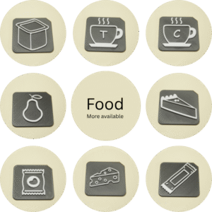 Food TacTile Set B (12 Tiles)