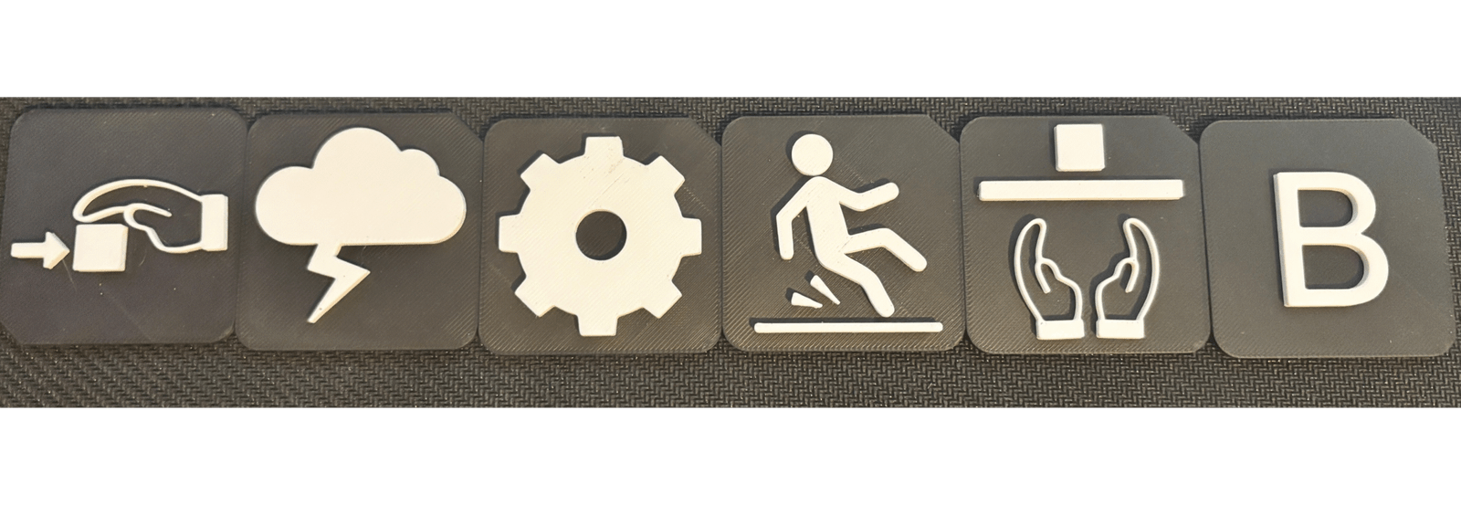Hero banner showing tactile communication tiles for SEND and VI learners