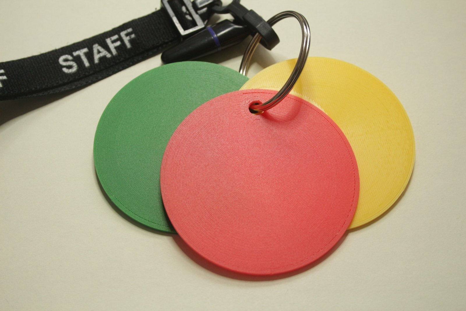 5 Lanyard Sets - Traffic light disks and Vital TacTiles - Image 2
