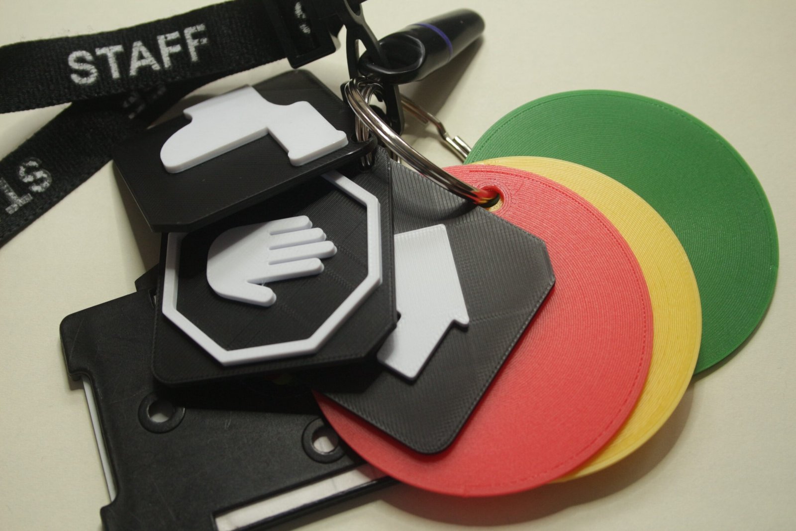 5 Lanyard Sets - Traffic light disks and Vital TacTiles - Image 4
